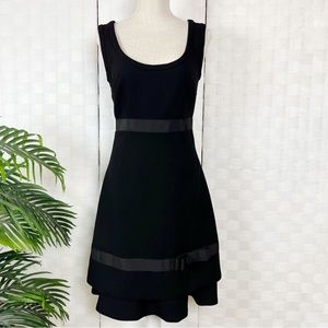 Kate spade Sleeveless Flaunce Black Bow Dress